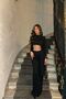 Black Back Detail Trousers Suit ATE-0341 - 6