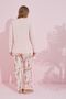 Salmon Multicolor Cotton Curve Large Size Oversized Knitted Pajama Set24240729 - 3