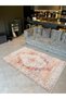 Alya Collection Antique Look Orange Beige Patterned Woven Base Modern Decorative Carpet Alya30 - 3