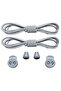 Smart Laces, Practical Elastic Shoelaces, Sports, Children'S, Classic and Boot Laces, Gray, 1 Pair