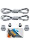 Smart Laces, Practical Elastic Shoelaces, Sports, Children'S, Classic and Boot Laces, Gray, 1 Pair - 2