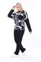 Women's Plus Size Two-Thread Fabric Seasonal Top Patterned Cross-Pocket Set - 6