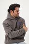 Unisex Oversize Sweatshirt Hoodie Eighty Five Printed Smoked – Hooded, Kangaroo Pocket, 3 Threads - 3