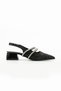 women's stylish ballet flats with stones-high heels-LNDA - 4