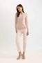 Sigaret Normal Waist Straight Leg Basic Satin Trousers J8743Az24Sm - 4