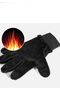 Motorcycle Gloves Touch Compatible Water Repellent Softshel Fabric Cold Proof Biker Gloves - 2
