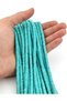 Turquoise Natural Stone - 4X4 mm Washer Cut, 1 String (150 Pieces) - 2