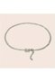 3 Rows of Crystal Stone Waterway Luxury Buckle Belt, Dress Belt, Stone Belt, Evening Dress Belt, Stylish Belt - 2