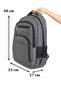 Junior High School High School College 15.6-17 Inch Shock Absorbing Back Support Waterproof Fabric Laptop Backpack - 3