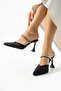 Casey Glass Crumb Stone Detailed Open Back Heeled Shoes - 2