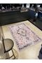 Alya Collection Antique Look Powder Gray Ethnic Patterned Woven Base Modern Decorative Carpet Alya41
