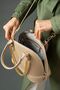 Women's Embossed Printed Hand and Shoulder Bag with Removable Chain Accessories - 3