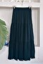 Women's Chiffon Lined Black Skirt Ma161