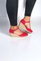 Women's Linen Espadrille Sandals – Flat Form, Summer Wedge Heel - 3