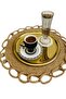 6-Piece Luxury Stainless Steel 21 cm Round Tea, Coffee, Pastry Serving Tray - 2