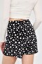 Polka Dot Short Skirt Black and White Dotted - 7