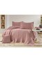 Double Water Tirko Braided Bedspread Set - Powder |   240 X 260 - 3