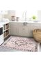 Alya Collection Antique Look Powder Gray Ethnic Patterned Woven Base Modern Decorative Carpet Alya41 - 5