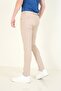 Men's 5 Pocket Slim Fit Jeans Trousers Beige - 6