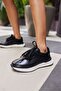 Nuna Women's Black Lace-Up Sneaker - 2