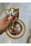 Esterhomedecor Porcelain Coffee Cup Set for 6 People - 5