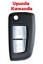 Nissan Qashqai Micra X-Trail Compatible Key Remote Case Cover Auto Keychain Black Gold - 5