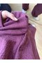Women's Casual Wear Shirt Set - Escobar Cotton Knitted Fabric in Plum Color - 3
