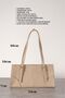 Women's Buckle Shoulder Bag Mng Beige - 3