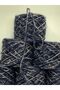 Knitting Yarn Moher Acrylic Navy Blue Tweed Visual Net 600 Gr - 2