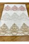 3 Piece French Laced Dowry Holder 50x90 Velvet Hand and Face Towel - 5