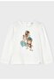 Girl's Ruffle Collar Printed Bodysuit
