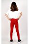 Girl's Long Tights Lycra Cotton Red - 3