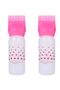 2Pcs Pink Color Easy to Use Scalloped Hair Coloring and Hair Care Oil Application Applicator Bottle