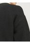 Einfarbig Rundhals Strickpullover - Sweatshirt - 5