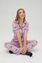 Licensed Printed Pink Women's 100% Cotton Wide Leg Sweatpants-Pyjama-Pants Roz-248/A - 8