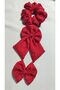 Red Patterned Buckle Set of 3