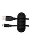 Shopping Practical Cable Holder 5-Channel 3-Piece Black Adhesive Cable Organizer - 3