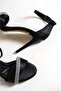 Serrace Satin Strapped Embellished Heeled Shoes - 4