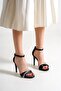 Serrace Satin Strapped Embellished Heeled Shoes