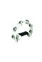 Double Bell Tambourine White 8 Inch White Cut-Away Plastic - 5