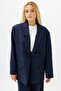 Premium Double-Breasted Navy Blue Blazer Jacket