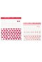 Istad Lockable Refrigerator Bag, 50 Pieces 25X24Cm 25 Pieces. 21X19Cm 25 Pieces Pink/Red