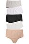 Cotton Plus Size Women's Panties High Waist Bato 5 Pack Lycra Wide Edge - 3
