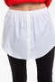 Worn under a Shirt, Sweater, T-Shirt, or Sweatshirt, White Color.