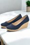 Women's Linen Espadrille – Wedge Heels, Stylish Summer Model - 8