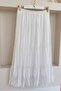 Women's Chiffon Lined White Skirt Ma161 - 5