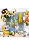 Cylan and Cute Rabbit Foil Ballon Gold Age Ballon Birthday Party Set Ornament - 4