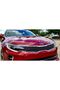 شعار Kia New Generation أسود أحمر 3M ثلاثي الأبعاد - غطاء أمامي - 5