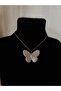 Pearl Look Butterfly Chain Necklace Y2K - 2