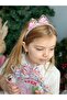 3D Sequin Glitter Mixed Figure Ornate Movable Crown Transparent Bow Satin Children's Crown - 2